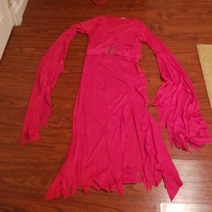 Women’s devil Halloween costume.